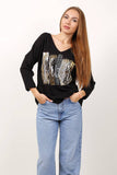 Faith Metallic Italian Sweater