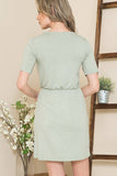 Sara Short Tie Dress - Purple