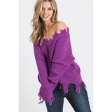 90’s Destroyed V-Neck Sweater