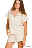 Scuba Half ZipTop w/Dolphin Shorts Set