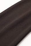 Q2 Wide-Leg Stretch Knit Pants - Chocolate