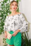 Off The Shoulder Tiered Floral Blouse