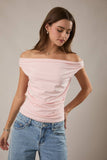 Off the Shoulder Top with Ruching