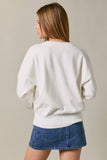 "BEAGLE" Dog Crew Neck Oversized Sweater