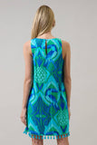 Blissy Tropical Winda Trapeze Mini Dress