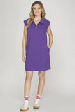 Hannah Half Zip Knit Mini Dress