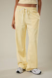 Mid-Rise Wide Leg Sweatpant- Butter