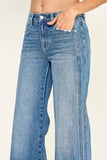 Petra Mid Rise Comfort Wide Leg Jean