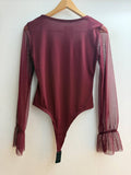 Tiffany Tulle Sleeve Italian Bodysuit