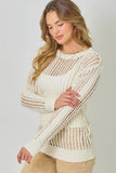 Mystree Sparkling Net Pullover Sweater