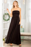 The Maddy Tube Solid Ruffled Maxi