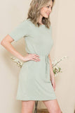 Sara Short Tie Dress - Purple