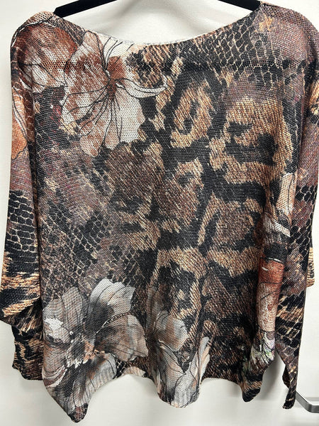 Floral Hive Italian Printed Sweater