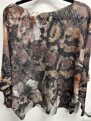 Floral Hive Italian Printed Sweater