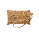 Cork Simple Wristlet | Gold Flecked Cork