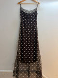 Italian Strappy Tulle Polka Dot Dress