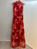 Italian Romance Sleeveless Printed Mesh Maxi Dress