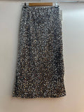 FINAL SALE Italian Holiday Sequined Velvet Midi Skirt