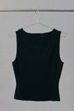 Bennie Button Sleeveless Knit Top