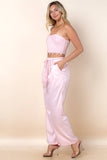 Sayla Chunky Knit Top And Pants Set