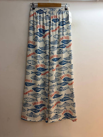 Tomato-and-Sardine Printed Pants