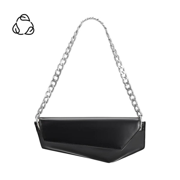 Gabrielle Black Recycled Vegan Shoulder Bag