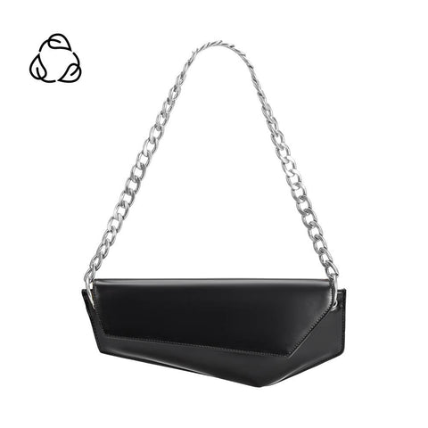 Gabrielle Black Recycled Vegan Shoulder Bag