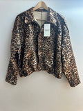 Suede Leopard Print Jacket
