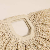 Half Circle Straw Bag