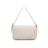 Gloria - Straw Crossbody: Ivory