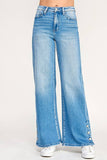 Petra Super Soft Touch High Rise Wide Leg Jean - Medium Light