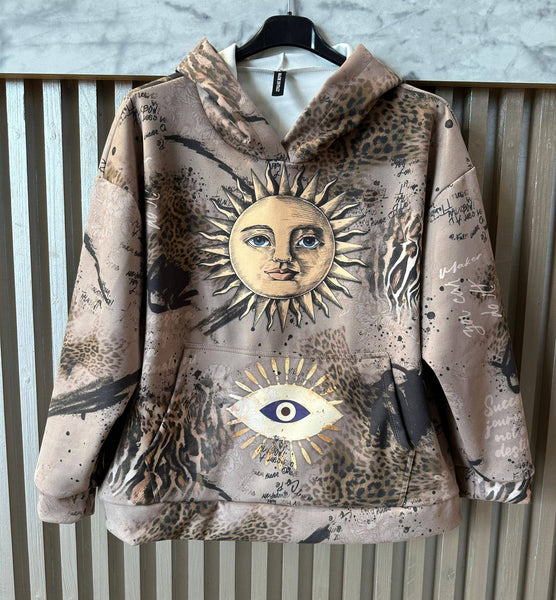 Italian Celestial Gaze Italian Hoodie