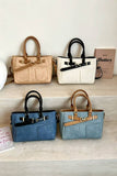 Davon Denim Pocket Patch Tote Bag
