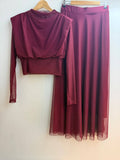 Tiana Italian Tulle 2pc Top + Pants Set