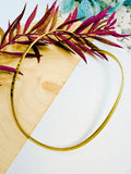 Hand Crafted Mixed Metal Brass Slim Choker