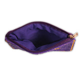Hand Beaded Coin Pouch - LSU Tigers