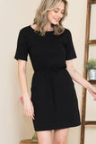 Sara Short Tie Dress - Purple