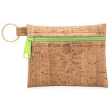 Cork Zipper Pouch with Key Ring | Rustic Cork: Natural Zipper