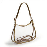 Sara Clear Purse - Metallic Gold