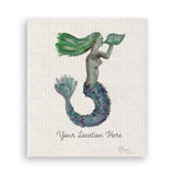 Blue Mermaid Dishtowel