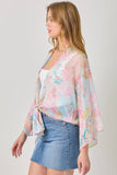 Mystree Print Mix Kimono