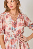 Mystree Ruffle Floral Dress