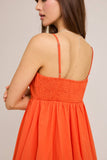 FINAL SALE Bubble Pop Bady Doll Mini Dress- Orange