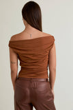 Off the Shoulder Top with Ruching