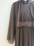Sienna Mid Length Pleats + Tulle Cape Dress