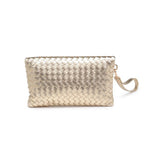 Aria Woven Wristlet Clutch - Oatmilk