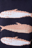 Round Neck Sardines Sweater Top- Melange
