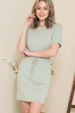 Sara Short Tie Dress - Purple