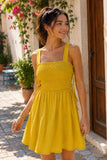 Sarah Smocked Mini Dress