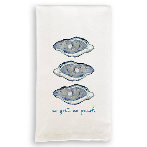 Three Blue Oysters: Dishtowel